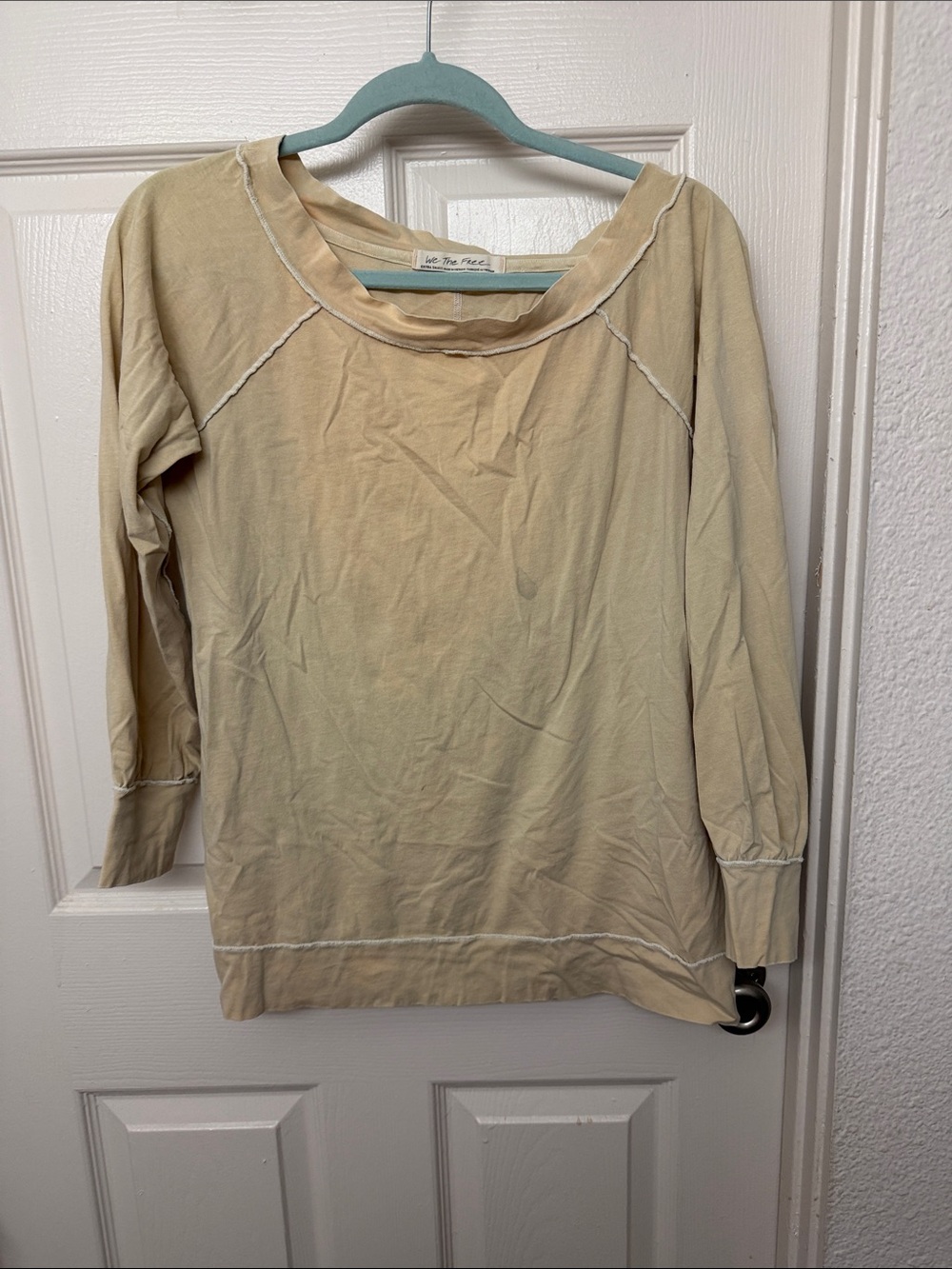 Free people Cream Lightweight top